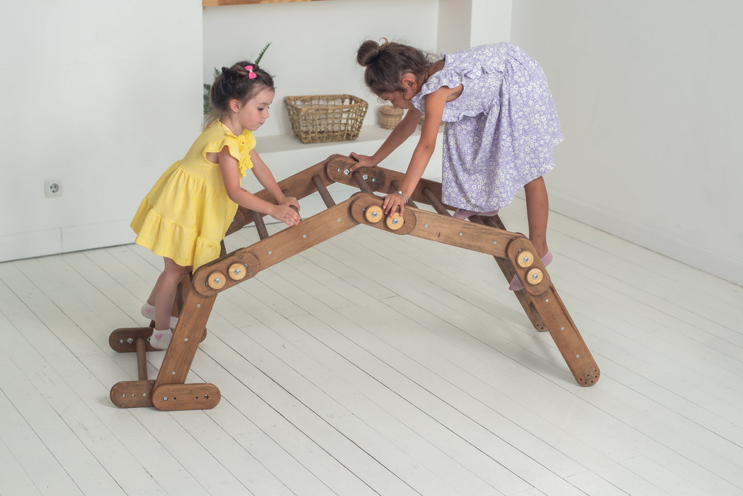 Snake Ladder – Montessori Climber for Kids 1-7 y.o. – Chocolate